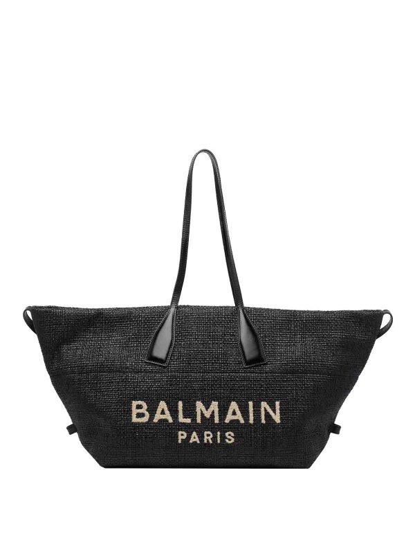 Balmain: Handtaschen - Shopper - Schwarz