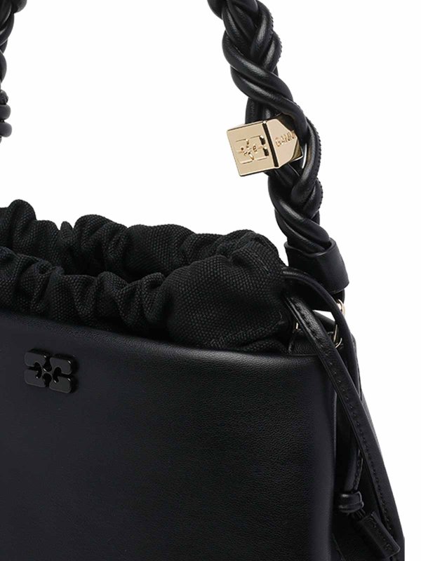 バケットバッグ - 黒 shop online: GANNI