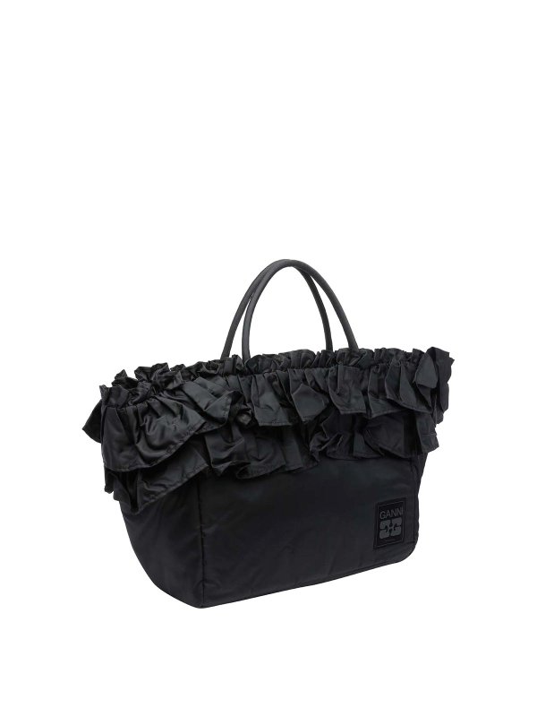 GANNI: トートバッグ online - トートバッグ - 黒