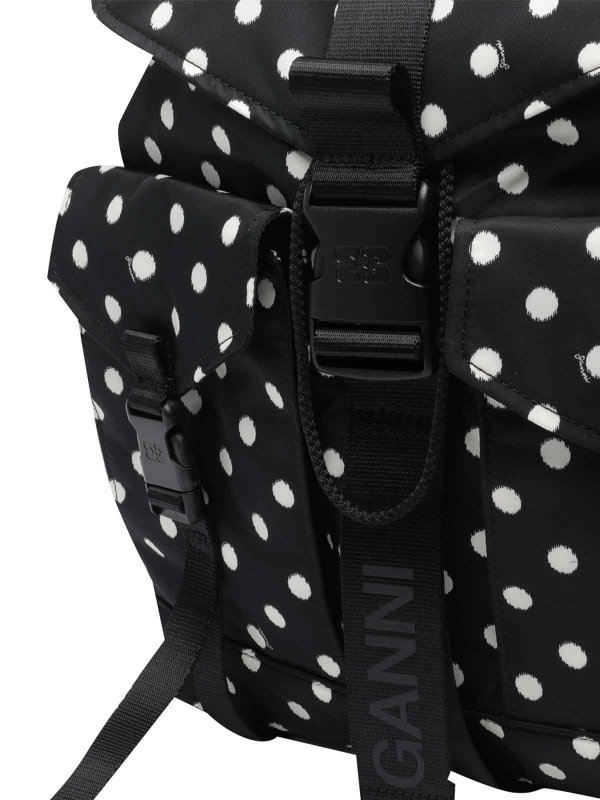 Dots Re-Tech Backpack shop online: GANNI