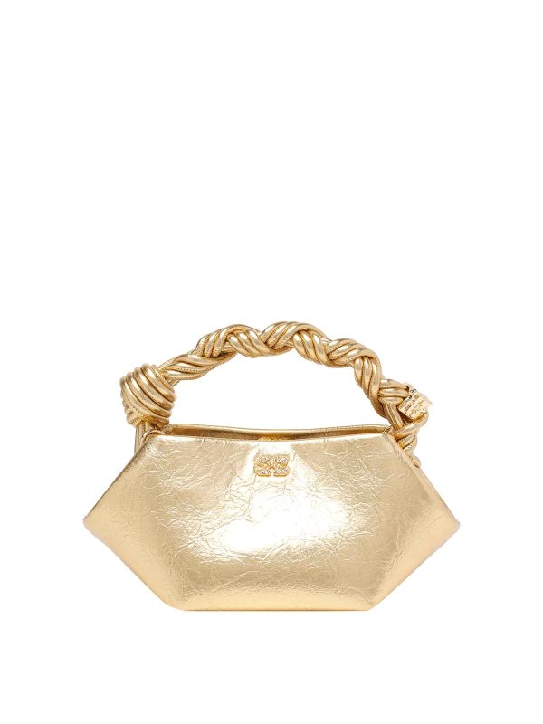 GANNI: Handtaschen - Shopper - Gold