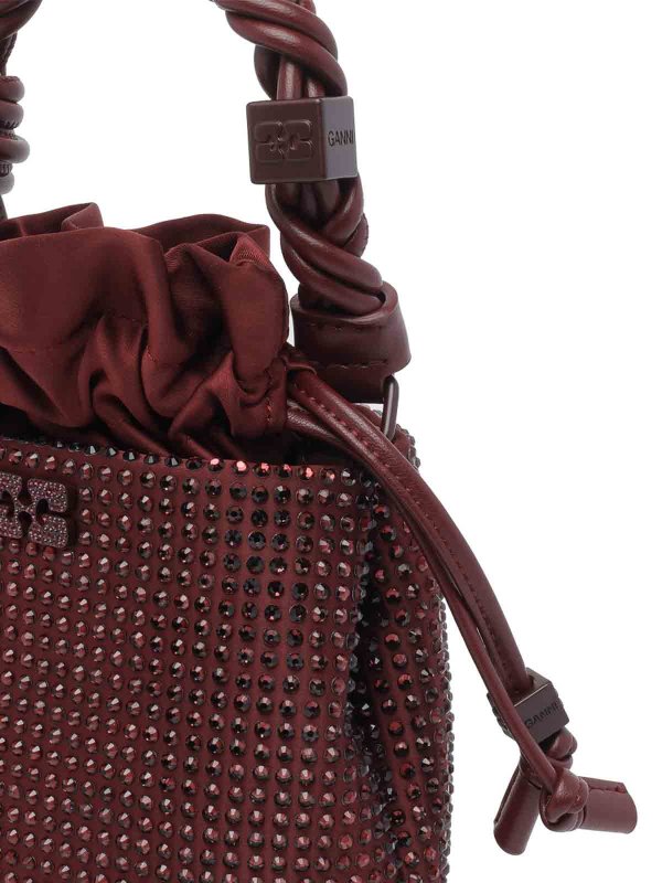 Borsa a secchiello Mini Strass Bou Replica 
online: GANNI