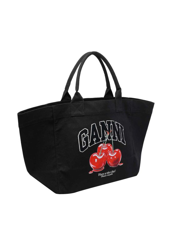 GANNI: トートバッグ online - トートバッグ - 黒
