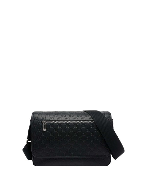 GUCCI: cross body bags - Medium Gg Emblem Crossbody Bag