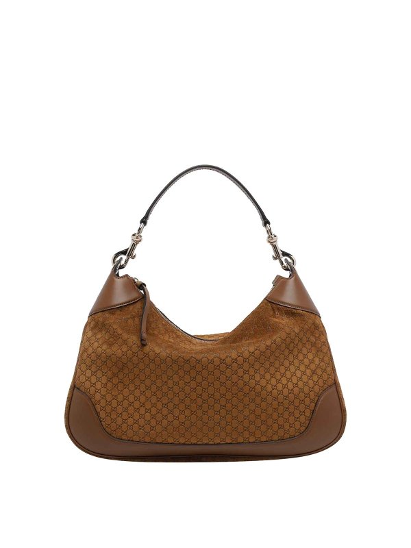 GUCCI: shoulder bags - Brown Medium B Shoulder Bag