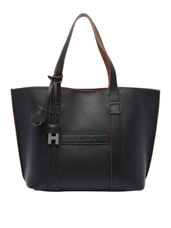 HOGAN: トートバッグ - トートバッグ - 黒