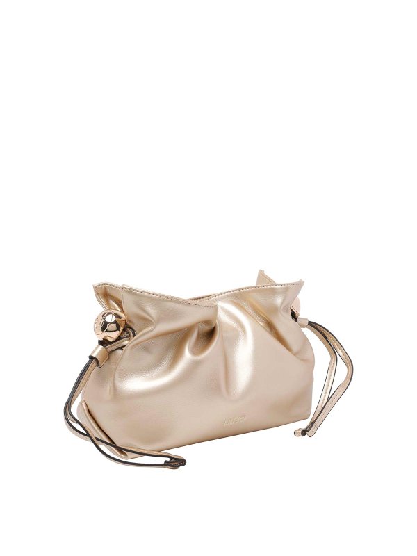 Liu Jo: borse a spalla online - Borsa a tracolla con logo dorato