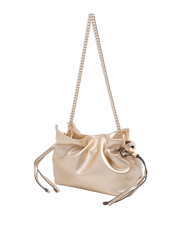 Borsa a tracolla con logo dorato Replica 
online: Liu Jo