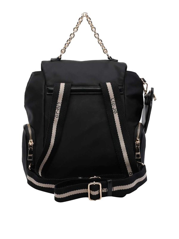 The Best Shops Liu Jo: backpacks - Black Logo Backpack