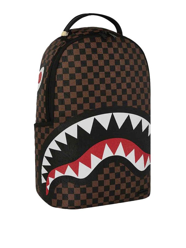 SPRAYGROUND: backpacks online - Brown Check 2 Backpack