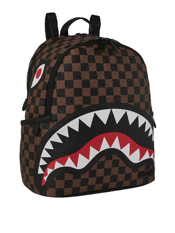 SPRAYGROUND: backpacks online - Brown Check 2 Backpack