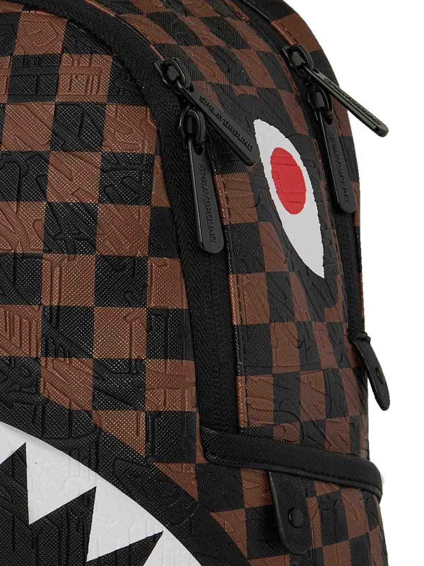 Brown Check 2 Backpack shop online: SPRAYGROUND