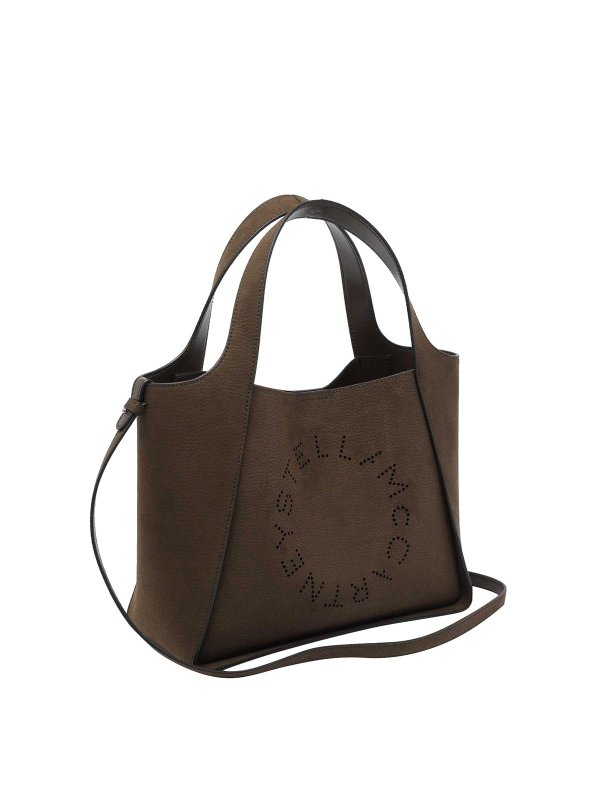 STELLA McCARTNEY: totes bags online - Moka Stella Logo Tote Bag