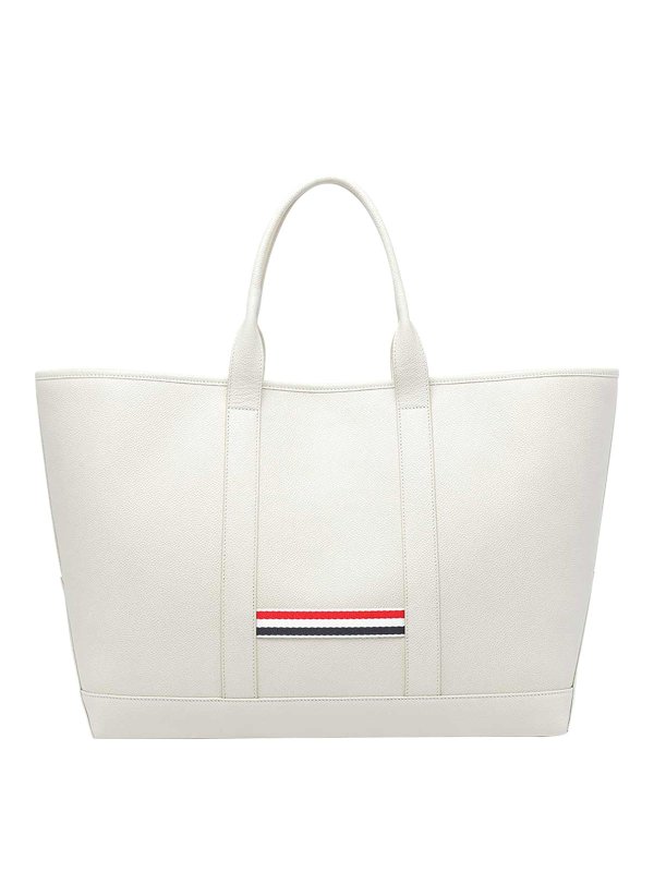 The Best Shops THOM BROWNE: Handtaschen - Shopper - Weiß