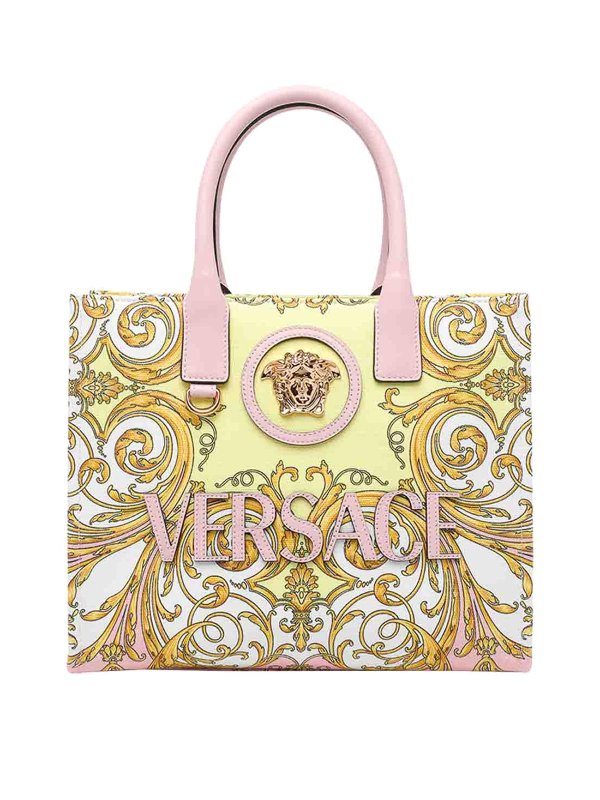 VERSACE: トートバッグ - トートバッグ - ヌードカラー