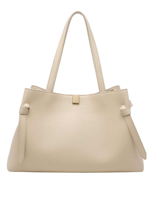 YUZEFI: Handtaschen - Shopper - Beige