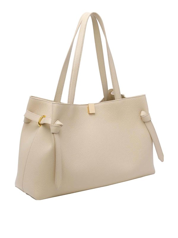 YUZEFI: Handtaschen online - Shopper - Beige