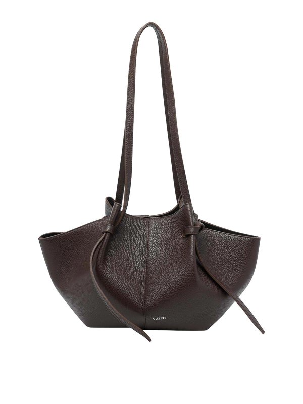 YUZEFI: ショルダーバッグ - ショルダーバッグ - ブラウン