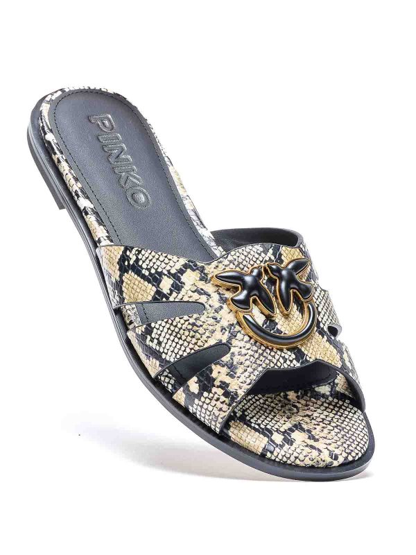 The Best Shops Pinko: sandals - Python Milly Sandals