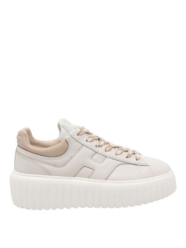 HOGAN: Chaussures de sport - Baskets - Beige