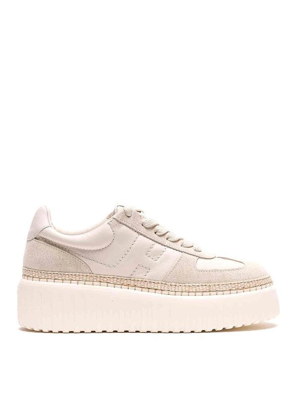 HOGAN: Chaussures de sport - Baskets - Beige