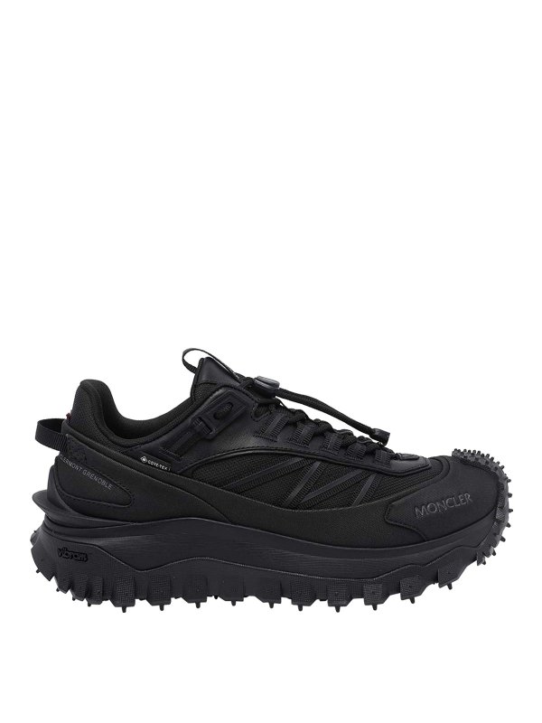 MONCLER: Chaussures de sport - Baskets - Noir