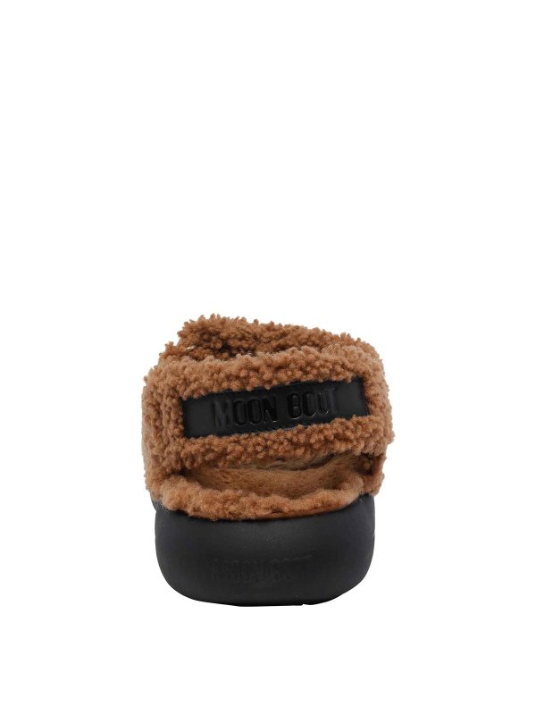 Brown Shearling Sandals shop online: Moon Boot