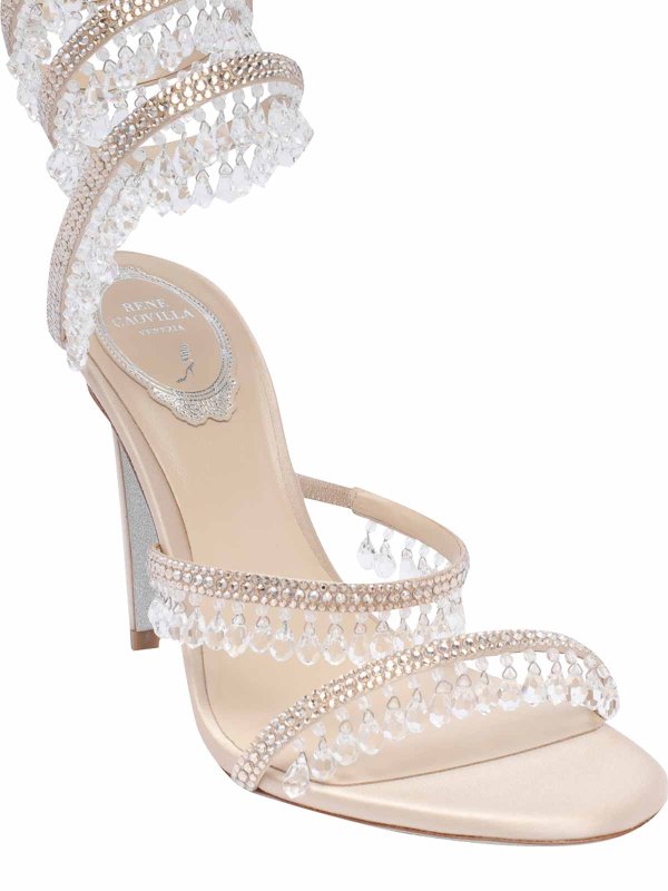 サンダル - ベージュ shop online: RENE CAOVILLA