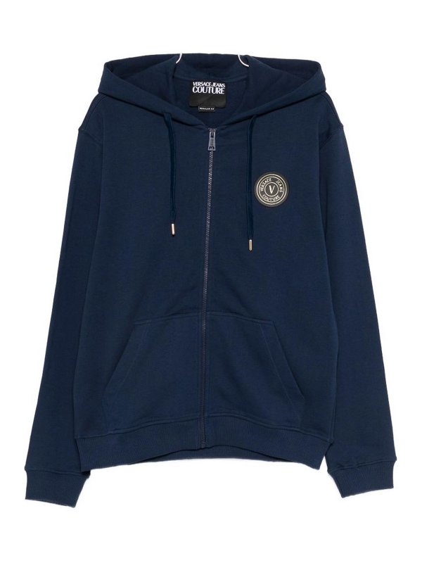 Versace Jeans Couture: スウェット＆セーター - スウェットシャツ/セーター - ブルー