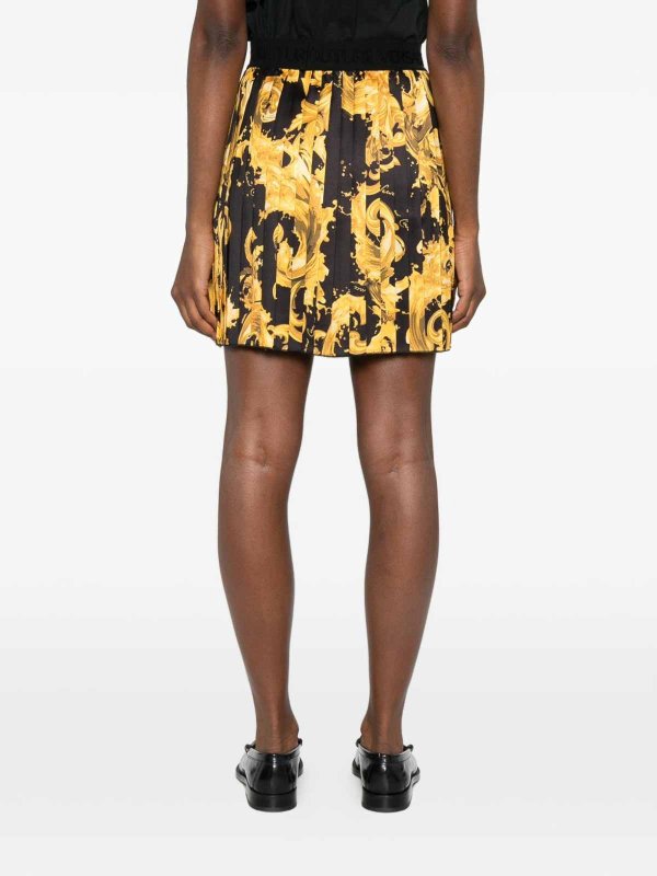 Versace Jeans Couture: ニーレングススカート＆ミディ丈 online - 膝丈/ミディスカート - 黒