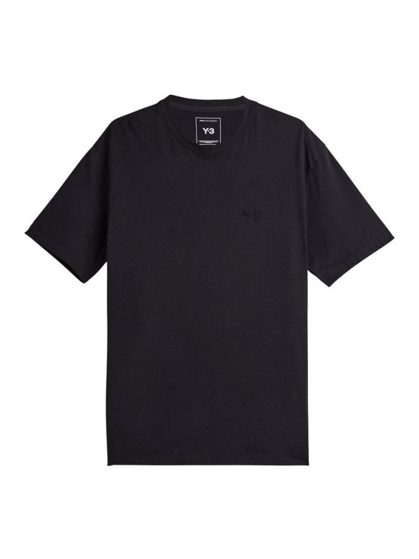Y-3: Tシャツ - Tシャツ - 黒