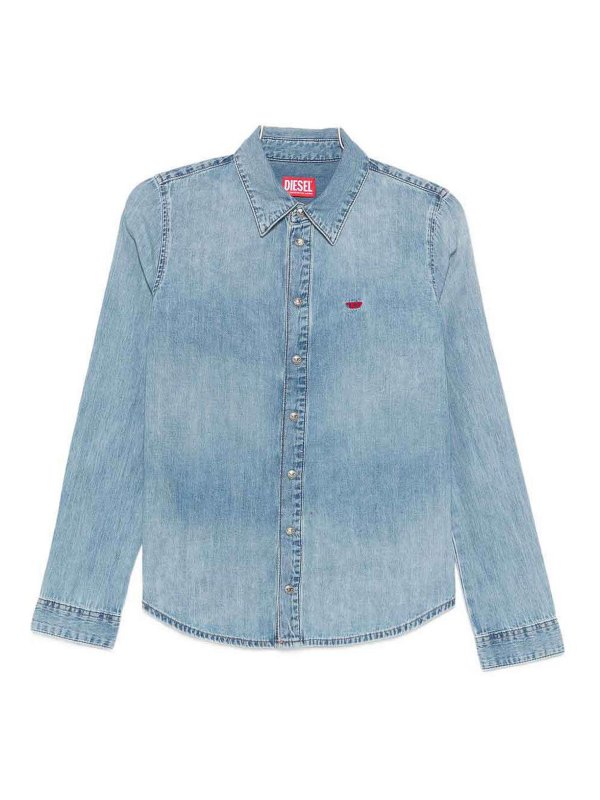 DIESEL: Hemden - Hemd - Blau