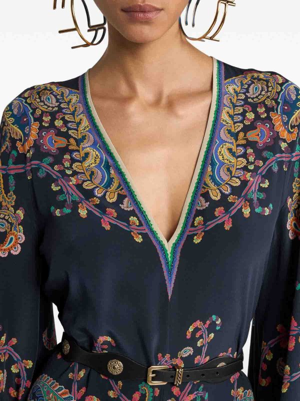 The Best Shops ETRO: Robes courtes - Robe Courte - Bleu