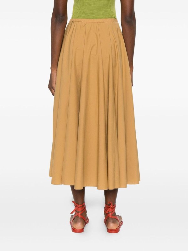 The Best Shops FORTE FORTE: ニーレングススカート＆ミディ丈 - 膝丈/ミディスカート - ベージュ