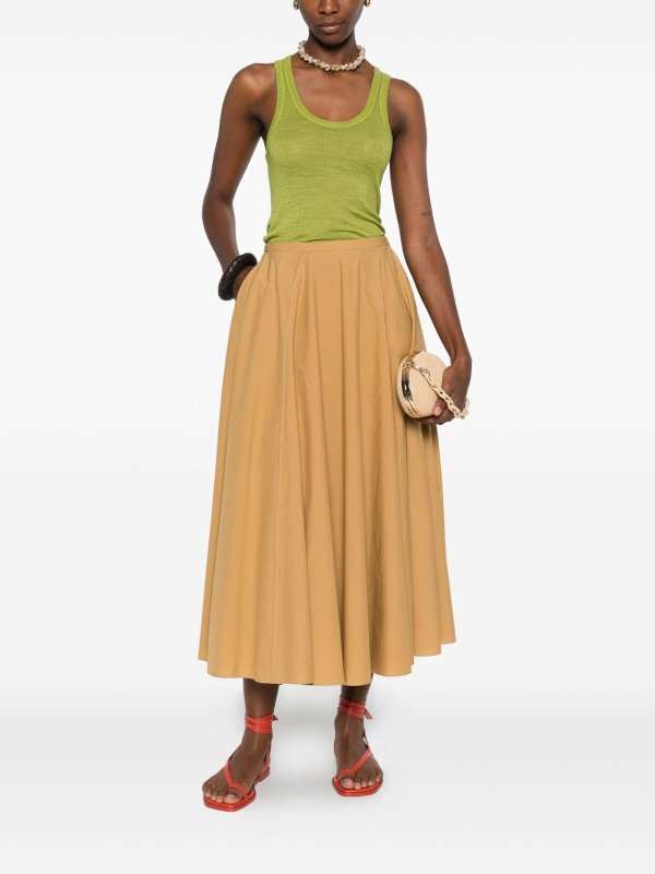 FORTE FORTE buy online 膝丈/ミディスカート - ベージュ