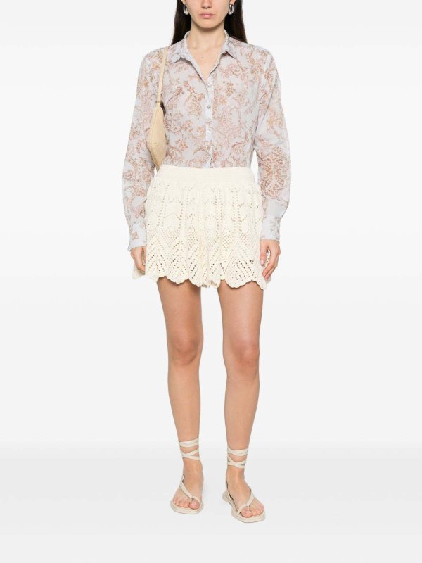 FORTE FORTE: shirts online - Patterned Cotton Shirt