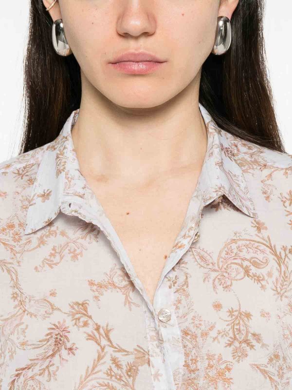 The Best Shops FORTE FORTE: shirts - Patterned Cotton Shirt