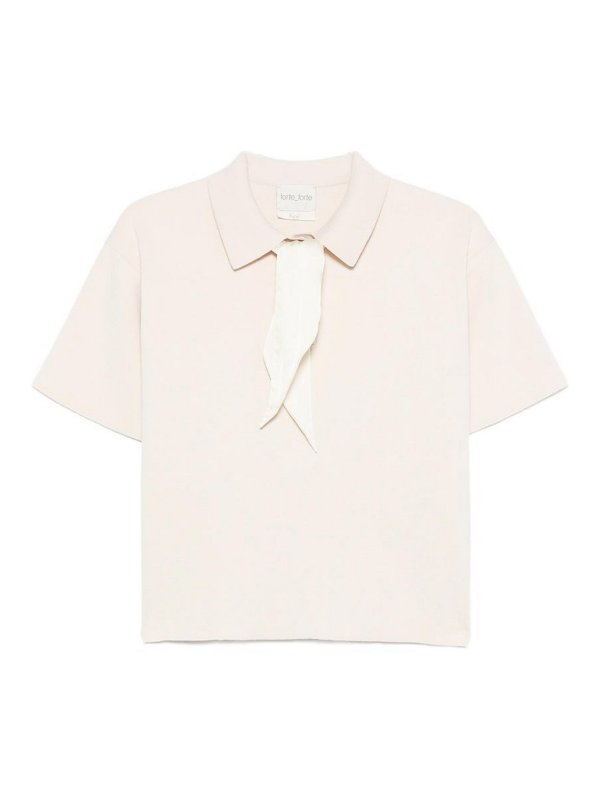 FORTE FORTE: ポロシャツ - ポロシャツ - 白