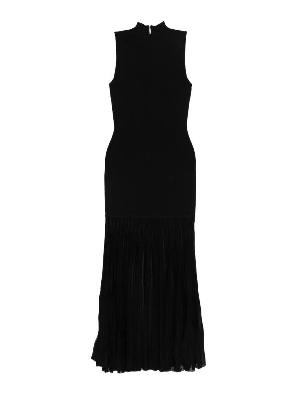 The Best Shops MICHAEL KORS: maxi dresses - Black Long Dress Fitted