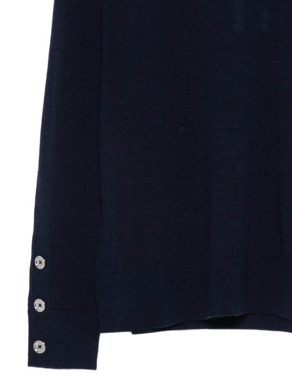 The Best Shops MICHAEL KORS: Strickpullover mit Rundhalsausschnitt - Rundhalspullover - Blau