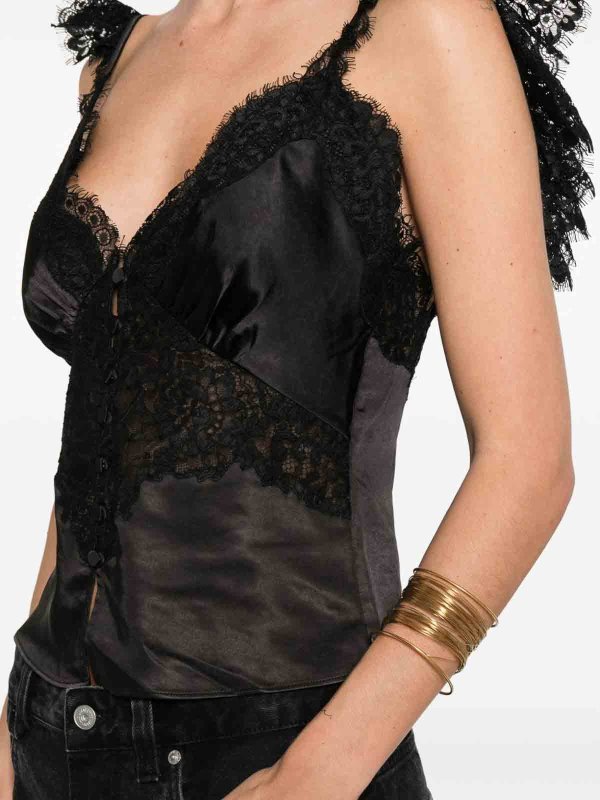 The Best Shops Self Portrait: Strickpullover mit V-Ausschnitt - V-Pullover - Schwarz