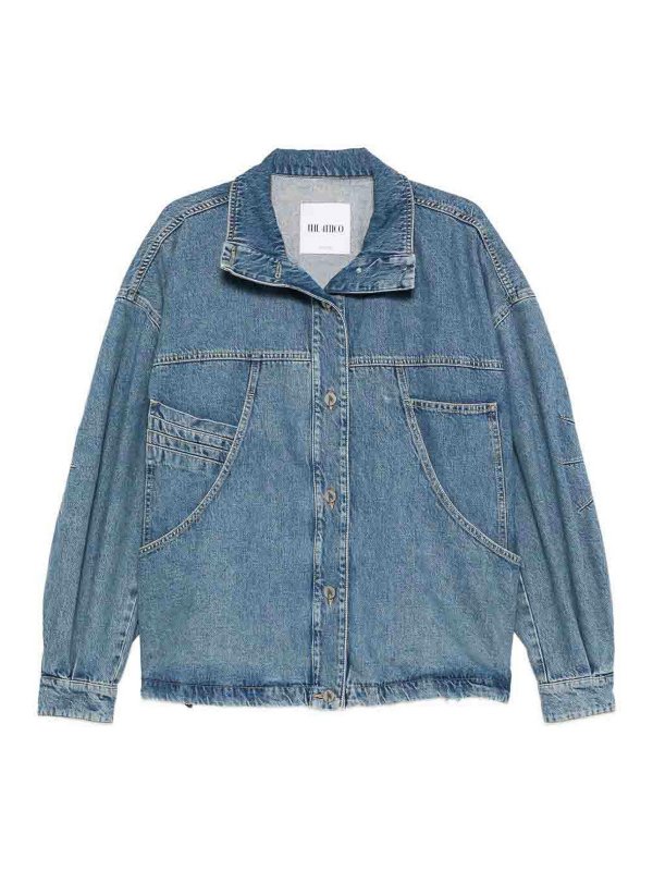 The Attico: ボンバージャケット - ボンバージャケット - ブルー