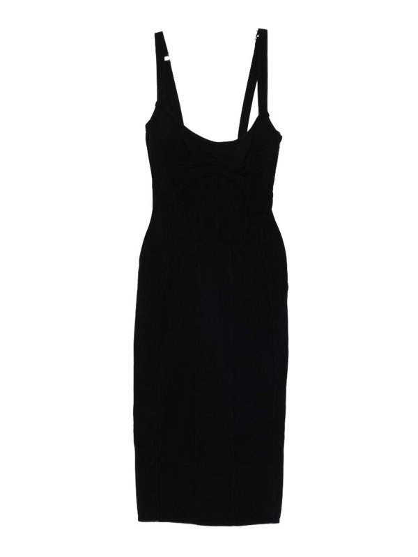 The Attico: ニーレングスドレス - 膝丈ドレス - 黒