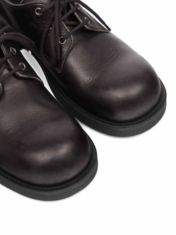 The Best Shops MM6 MAISON MARGIELA: レースアップシューズ - 編み上げ靴 - 黒
