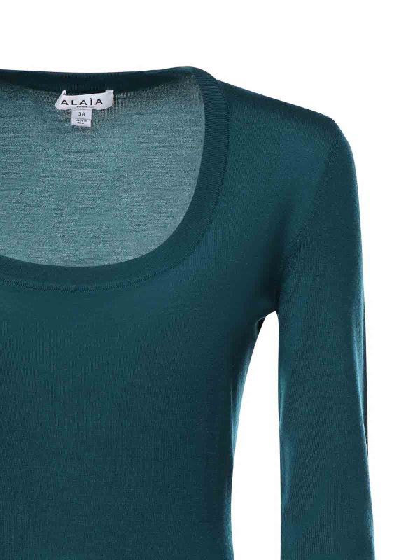 Alaïa: ニーレングスドレス online - 膝丈ドレス - 緑