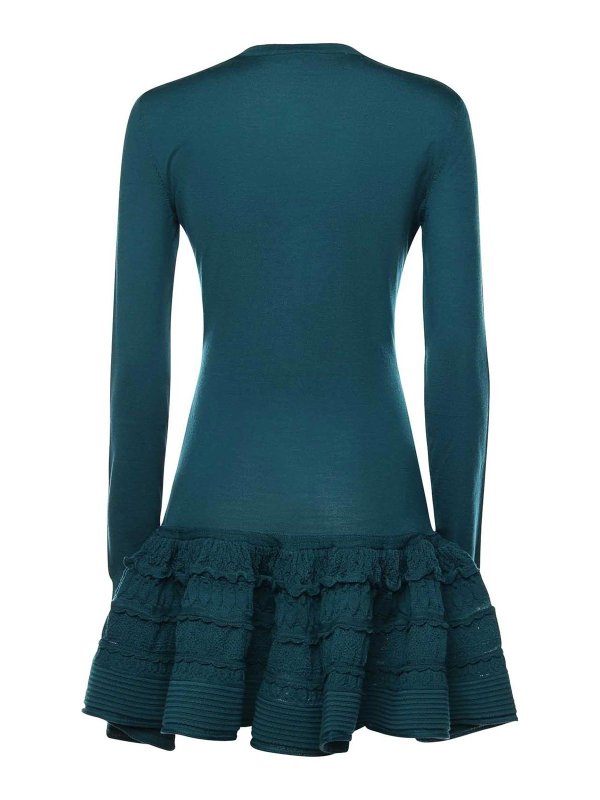 The Best Shops Alaïa: ニーレングスドレス - 膝丈ドレス - 緑