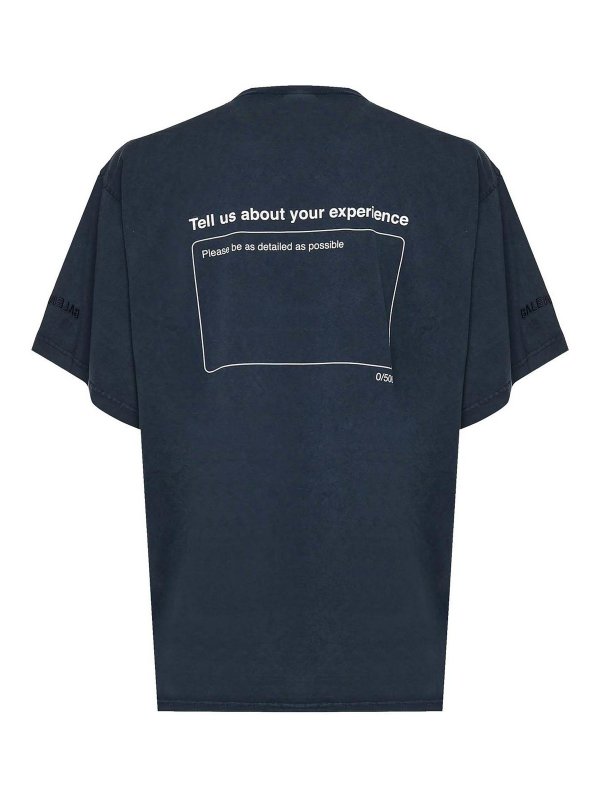The Best Shops BALENCIAGA: T-shirts - T-Shirt - Dunkelblau