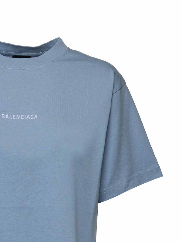 BALENCIAGA: Camisetas online - Camiseta - Azul