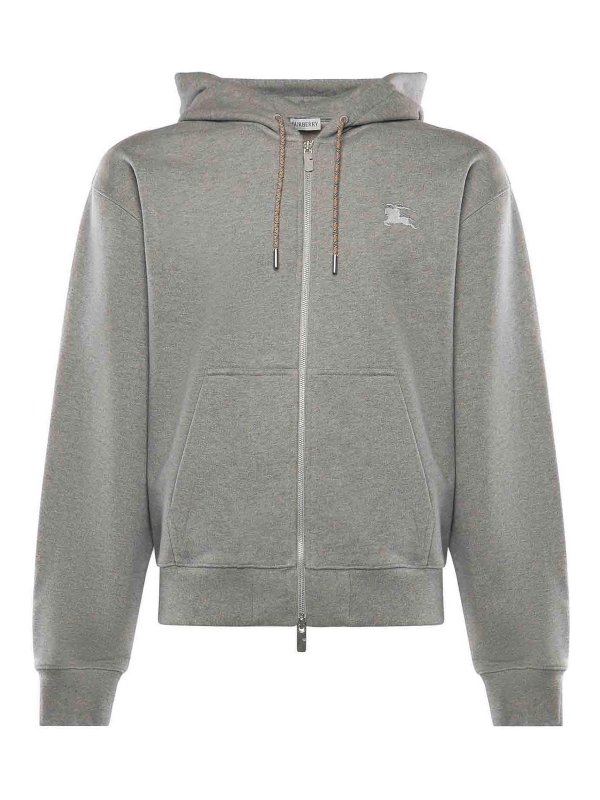 BURBERRY: Sudaderas y suéteres - Sudadera - Gris
