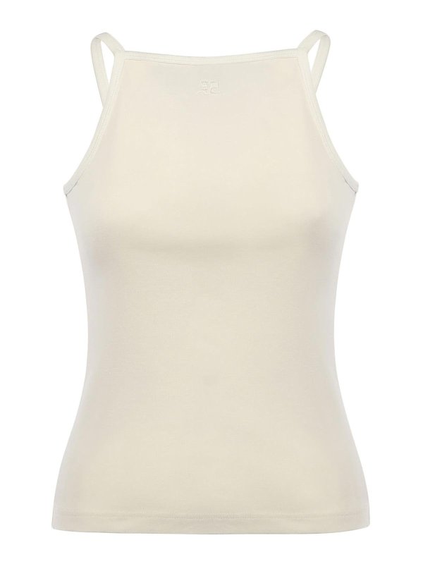 Courreges: Tops und Tank Tops - Top - Weiß